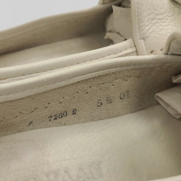 Cole Haan | 5.5 | Leather Ivory Tassel Loafer Slip On Women Shoe Flat - Picture 7 of 10
